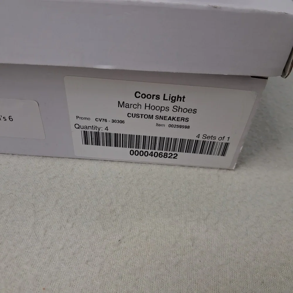 Nike Air Jordan 1 Mid Coors Light Custom Size 6Y
